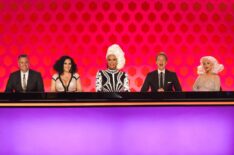 RuPaul's Drag Race Season 10 - Ross Mathews, Michelle Visage, RuPaul, Carson Kressley, and Christina Aguilera