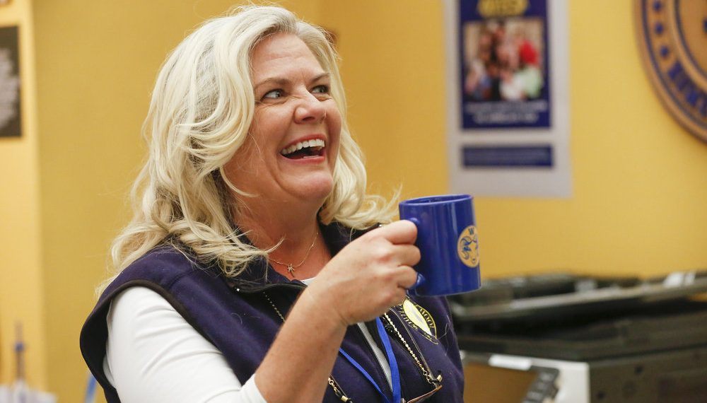 Paula Pell as Helen in NBC's A.P. Bio - Season 1