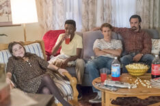 Hannah Zeile as Kate, Niles Fitch as Randall, Logan Shroyer as Kevin, MIlo Ventimiglia as Jack in This is Us - Season 2