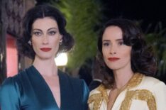 Timeless - Season 2 - Alyssa Sutherland as Hedy Lamar, Abigail Spencer as Lucy Preston