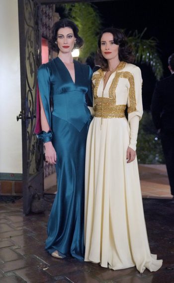 Timeless - Season 2 - Alyssa Sutherland as Hedy Lamar, Abigail Spencer as Lucy Preston