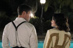 Matt Lanter as Wyatt Logan, Abigail Spencer as Lucy Preston in Timeless - Season 2 - 'Hollywoodland'
