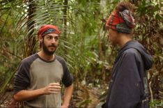 Rob Cesternino and Jenna Morasca of the Jaburu tribe in Survivor: The Amazon