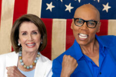 Nancy Pelosi and RuPaul