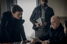 Olivia Williams and J. K. Simmons in Counterpart