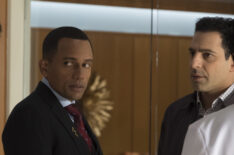 Hill Harper and Patrick Sabongui in The Good Doctor
