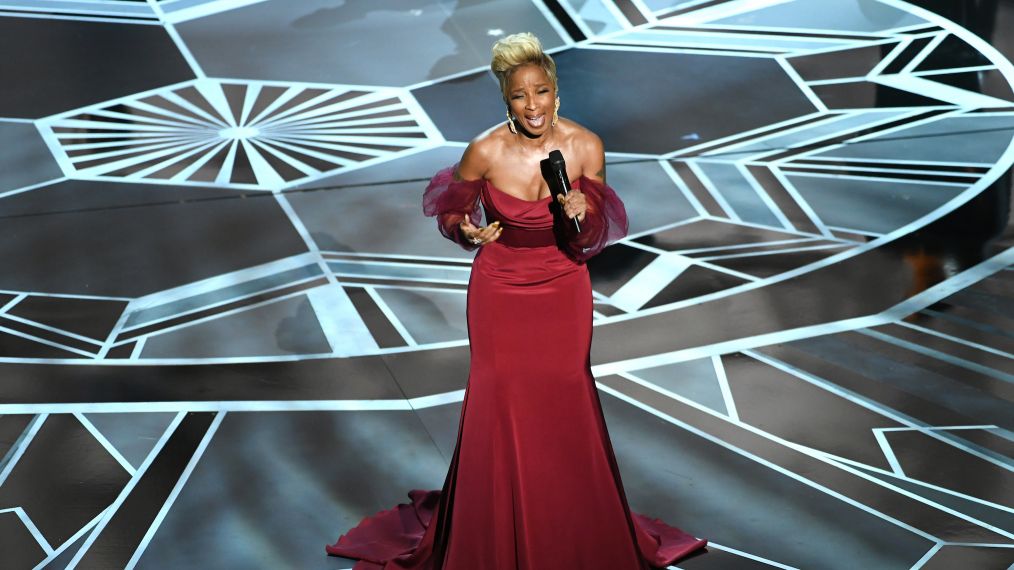 Mary J. Blige performs onstage during the 90th Annual Academy Awards