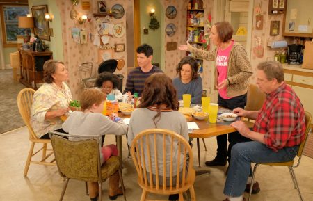 ROSEANNE BARR, JAYDEN REY, MICHAEL FISHMAN, SARA GILBERT, LAURIE METCALF, JOHN GOODMAN