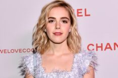 Kiernan Shipka attends a Chanel Party to Celebrate the Chanel Beauty House