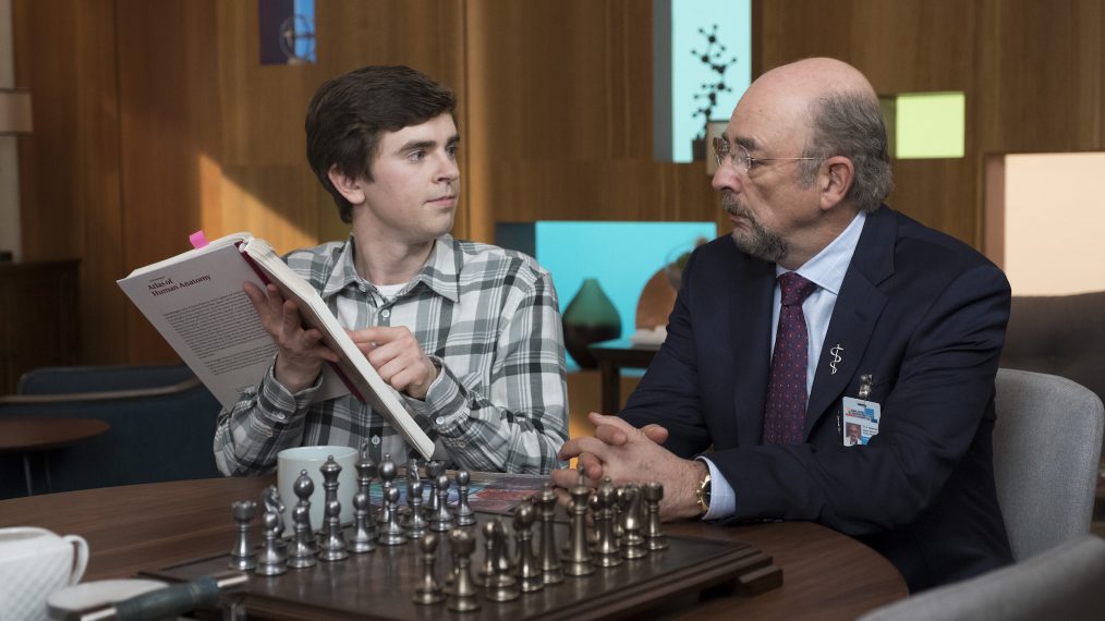 Freddie Highmore and Richard Schiff in The Good Doctor