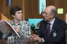 Freddie Highmore and Richard Schiff in The Good Doctor