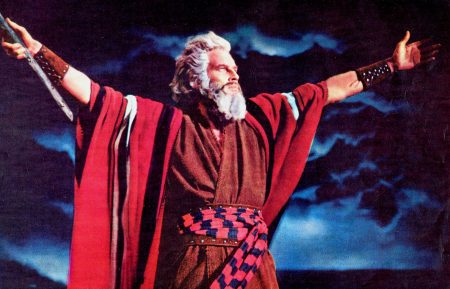 Charlton Heston as Moses in The Ten Commandments