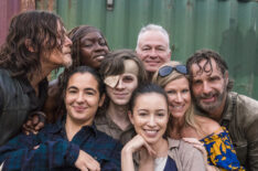 Walking Dead - Season 8, Episode 9 cast - Alanna Masterson as Tara Chambler, Norman Reedus as Daryl Dixon, Christian Serratos as Rosita Espinosa, Chandler Riggs as Carl Grimes, Andrew Lincoln as Rick Grimes, Danai Gurira as Michonne