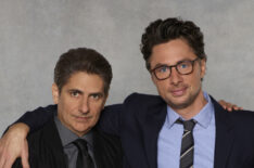 Michael Imperioli as Eddie and Zach Braff as Alex in 'Alex, Inc'