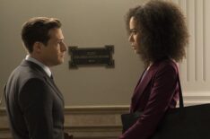 Ben Rappaport as Seth and Jasmin Savoy Brown as Allison in For The People