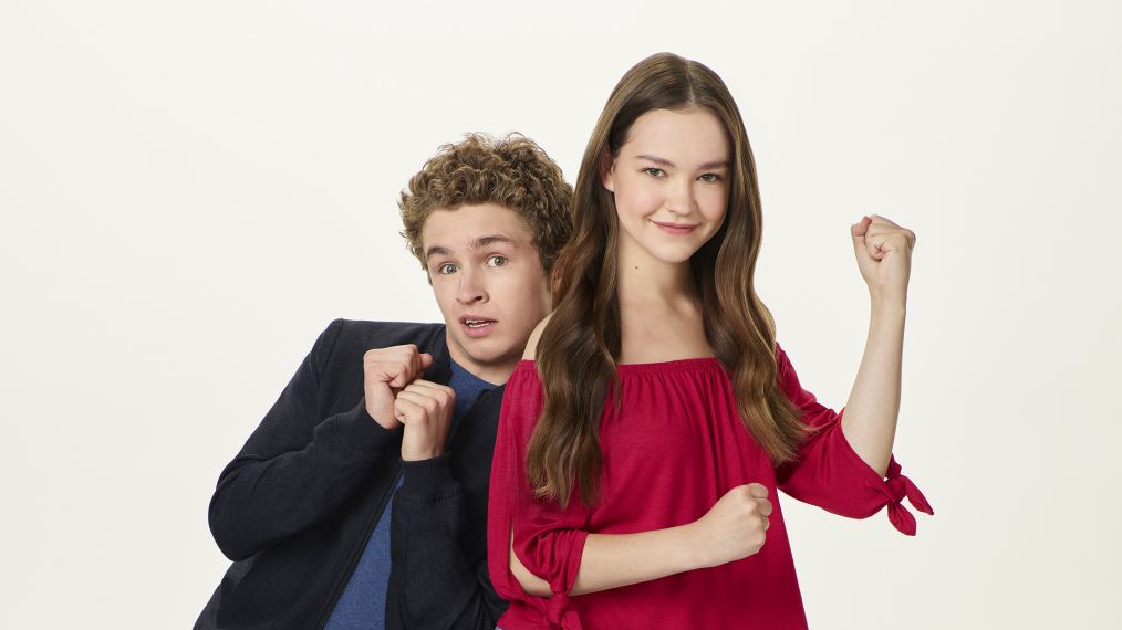 Sean Giambrone as Ron Stoppable and Sadie Stanley as Kim Possible