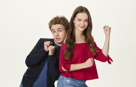 Sean Giambrone as Ron Stoppable and Sadie Stanley as Kim Possible