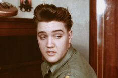 Elvis Presley at an army piano - The Searcher