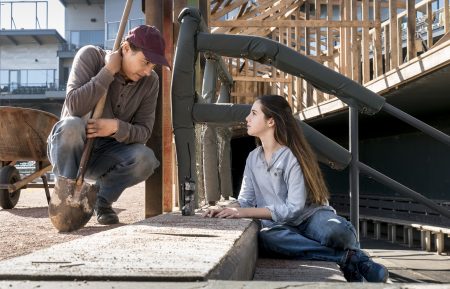 Frank Dillane as Nick Clark, Alexa Nisenson as Charlie in Fear the Walking Dead