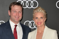 Daniel Christopher Allison and Monica Potter arrives to Audi Celebrates Golden Globes Weekend