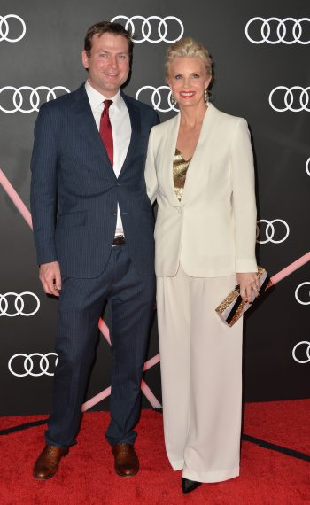 Daniel Christopher Allison and Monica Potter arrives to Audi Celebrates Golden Globes Weekend