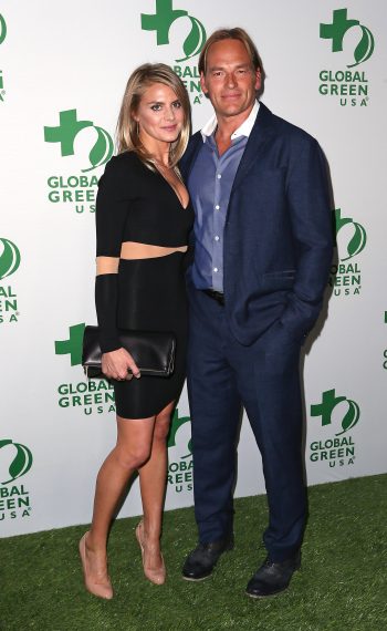 Eliza Coupe and Darin Olien attend Global Green USA's 11th Annual Pre-Oscar Party