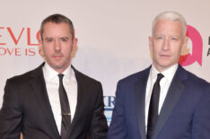 Benjamin Maisani and Anderson Cooper attend Elton John AIDS Foundation's 14th Annual An Enduring Vision Benefit