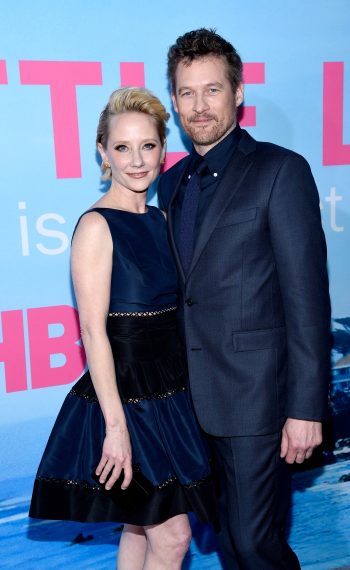 Anne Heche and actor Jame Tupper attend the premiere of 'Big Little Lies