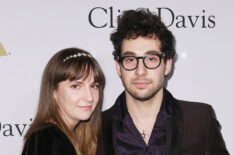 Lena Dunham and musician Jack Antonoff attend Pre-Grammy Gala