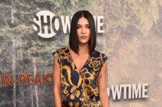 Jessica Szohr attends the premiere of Showtime's 'Twin Peaks' at The Theatre at Ace Hotel