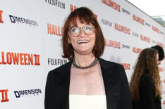 Margot Kidder at the premiere of 'Halloween II'