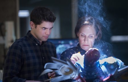 Supergirl - Jeremy Jordan as Winn and Laurie Metcalf as Mary McGowan