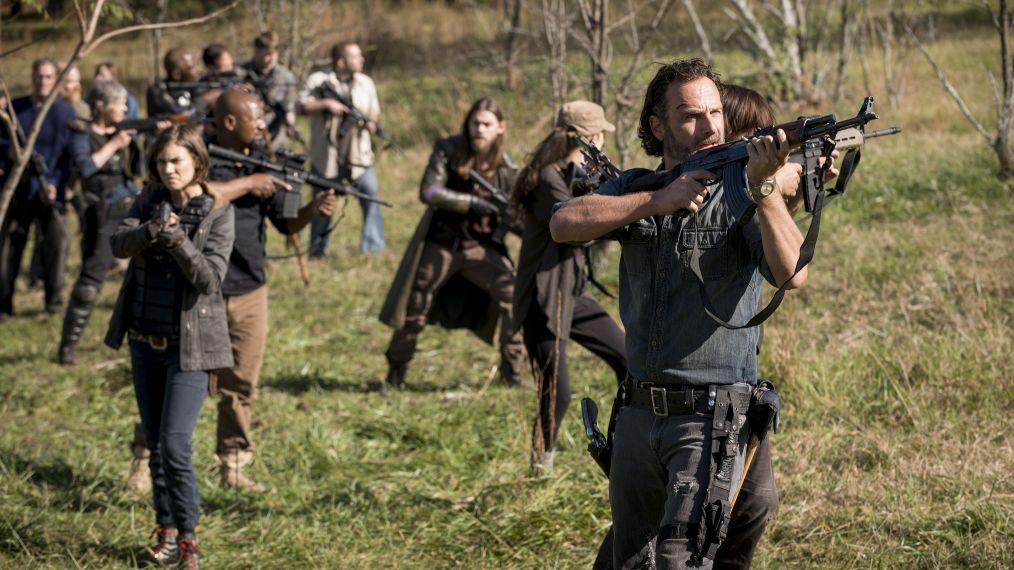 Melissa McBride as Carol Peletier, Lennie James as Morgan Jones, Lauren Cohan as Maggie Rhee, Tom Payne as Paul 'Jesus' Rovia, Christian Serratos as Rosita Espinosa, Norman Reedus as Daryl Dixon, Andrew Lincoln as Rick Grimes