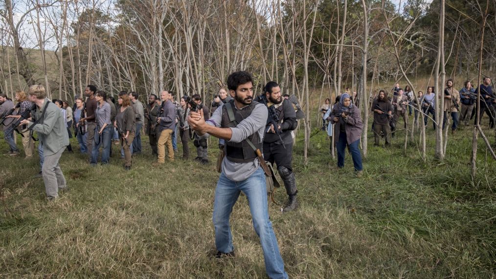 Avi Nash as Siddiq, Cooper Andrews as Jerry - The Walking Dead - Season 8, Episode 16