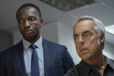 Jamie Hector and Titus Welliver in Season 4 of 'Bosch'
