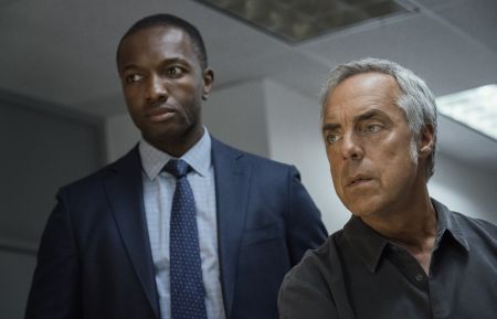 Jamie Hector and Titus Welliver in Season 4 of 'Bosch'