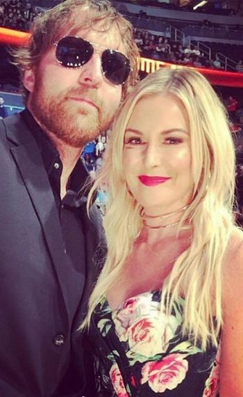 Renee Young and Dean Ambrose