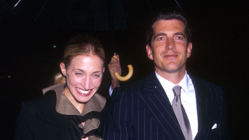 Carolyn Bessette-Kennedy and John F. Kennedy Jr. attend Newman's Own/George Awards