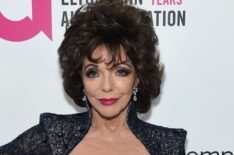 Joan Collins attends the 26th Annual Elton John AIDS Foundation Academy Awards Viewing Party