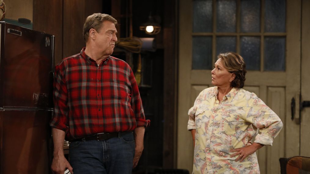 John Goodman and Roseanne Barr