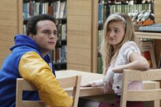 Troy Gentile and AJ Michalka in The Goldbergs