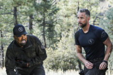 Shemar Moore as Daniel 'Hondo' Harrelson and Jay Harrington as David 'Deacon' Kay in SWAT - 'Hunted'