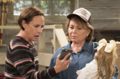 Laurie Metcalf and Roseanne Barr
