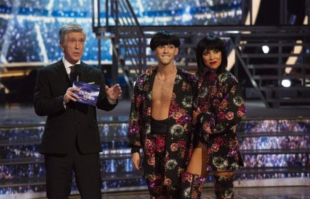 Dancing With The Stars - Tom Bergeron, Adam Rippon, Jenna Johnson