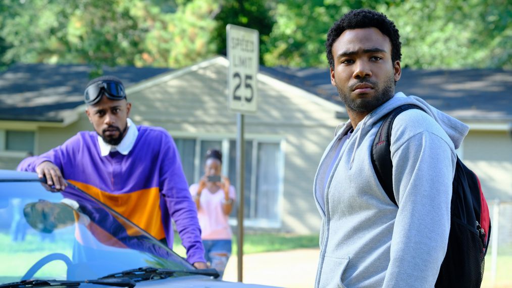 Lakeith Stanfield as Darius, Donald Glover as Earnest Marks kn 'Atlanta'