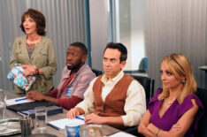 Great News - Season 2 - Andrea Martin as Carol, Sheaun McKinney as Wayne, Brad Morris as Gene, Nicole Richie as Portia