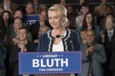 Portia de Rossi as Lindsay Bluth trying to make America Bluth again in Arrested Development