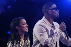 Corinne Foxx and Jamie Foxx in the “Episode Two” episode of Beat Shazam