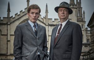 Shaun Evans as Endeavour Morse and Roger Allam as Fred Thursday.