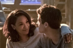 The Flash - Candice Patton as Iris West and Grant Gustin as Barry Allen